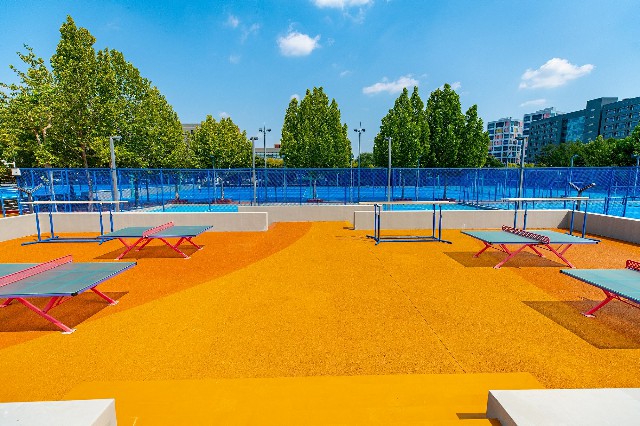 动感的乒乓球场